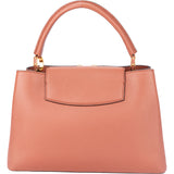 Louis Vuitton Leather Terracotta Capucines MM Handbag