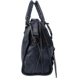 Balenciaga Bleu Leather City Handbag