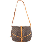 Louis Vuitton Canvas Monogram Saumur 35 Crossbody Bag