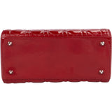 Christian Dior Quilted Patent Leather Lady Dior Handbag