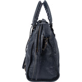 Balenciaga Bleu Leather City Handbag