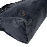 Balenciaga Bleu Leather City Handbag