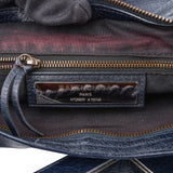 Balenciaga Bleu Leather City Handbag