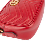 Gucci Chevron Leather GG Marmont Crossbody bag