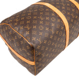 Louis Vuitton Canvas Monogram Keepall 55 Bandouliere