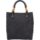 Gucci GG Monogram Bamboo Handbag