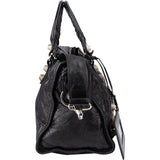 Balenciaga Black Leather City Handbag