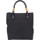 Gucci GG Monogram Bamboo Handbag
