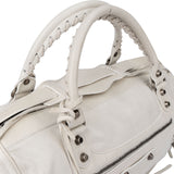 Balenciaga White Leather City Handbag