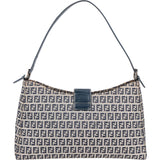 Fendi FF Monogram Baguette Buckle Shoulder Bag