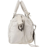 Balenciaga White Leather City Handbag