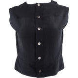 Chanel Light Black Silk Top (D38 / FR40)