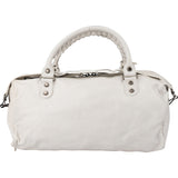 Balenciaga White Leather City Handbag
