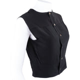 Chanel Light Black Silk Top (D38 / FR40)