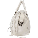Balenciaga White Leather City Handbag