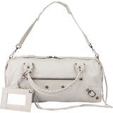 Balenciaga White Leather City Handbag