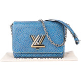 Louis Vuitton Bleu Epi Leather Twist Crossbody Bag