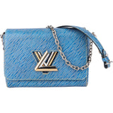 Louis Vuitton Bleu Epi Leather Twist Crossbody Bag