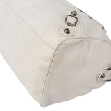 Balenciaga White Leather City Handbag