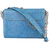 Louis Vuitton Bleu Epi Leather Twist Crossbody Bag