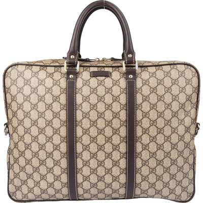 Gucci Classic GG Monogram Business Handbag - vintageandkickz