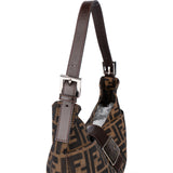 Fendi FF Monogram Baguette Buckle Shoulder Bag
