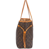 Louis Vuitton Canvas Monogram Neverfull MM Shopper Handbag