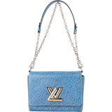 Louis Vuitton Bleu Epi Leather Twist Crossbody Bag