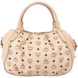 MCM Visetos Monogram Boston Handbag