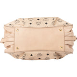 MCM Visetos Monogram Boston Handbag