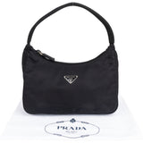 Prada Black Nylon Triangle Vintage Re-Edition Handbag