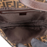 Fendi FF Monogram Baguette Buckle Shoulder Bag