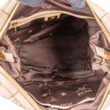 MCM Visetos Monogram Boston Handbag