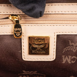 MCM Visetos Monogram Boston Handbag