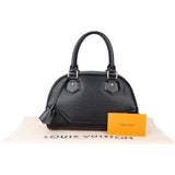 Louis Vuitton Noir Epi Leather Montaigne PM Handbag