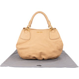Miu Miu Beige Soft Leather Classic Handbag