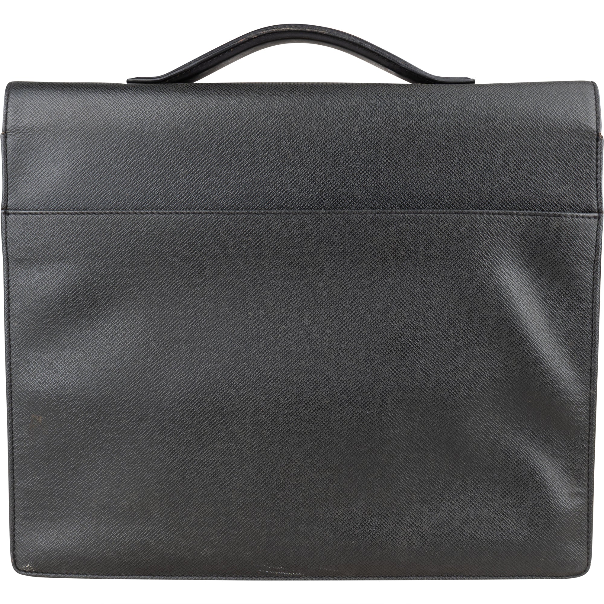 Louis Vuitton Taiga Leather Serviette Kazan Business Handbag - vintageandkickz