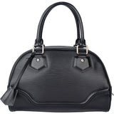 Louis Vuitton Noir Epi Leather Montaigne PM Handbag
