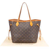 Louis Vuitton Canvas Monogram Neverfull MM Shopper Handbag