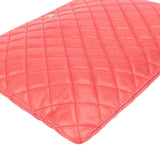 Chanel Quilted Caviar Leather CC Clutch