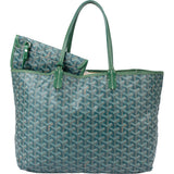 Goyard Green Goyardine Monogram Saint Louis PM Handbag