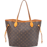 Louis Vuitton Canvas Monogram Neverfull MM Shopper Handbag