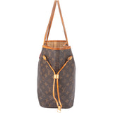 Louis Vuitton Canvas Monogram Neverfull MM Shopper Handbag
