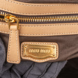 Miu Miu Beige Soft Leather Classic Handbag
