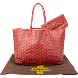 Goyard Red Goyardine Monogram Saint Louis PM Handbag