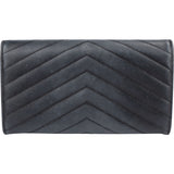 Saint Laurent Chevron Leather Wallet