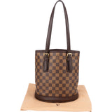 Louis Vuitton Damier Ebene Monogram Bucket Bag PM Handbag