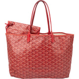 Goyard Red Goyardine Monogram Saint Louis PM Handbag