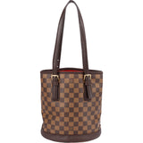 Louis Vuitton Damier Ebene Monogram Bucket Bag PM Handbag