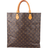 Louis Vuitton Canvas Monogram Sac Plat Handbag